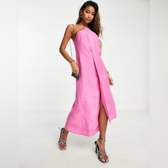 Topshop Dresses & Skirts - NWOT Topshop Bright Pink Chemise